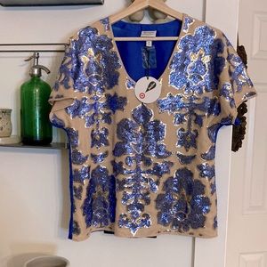 Tracey Reese for Target Blue Sequined Top (Neiman Marcus Collection)